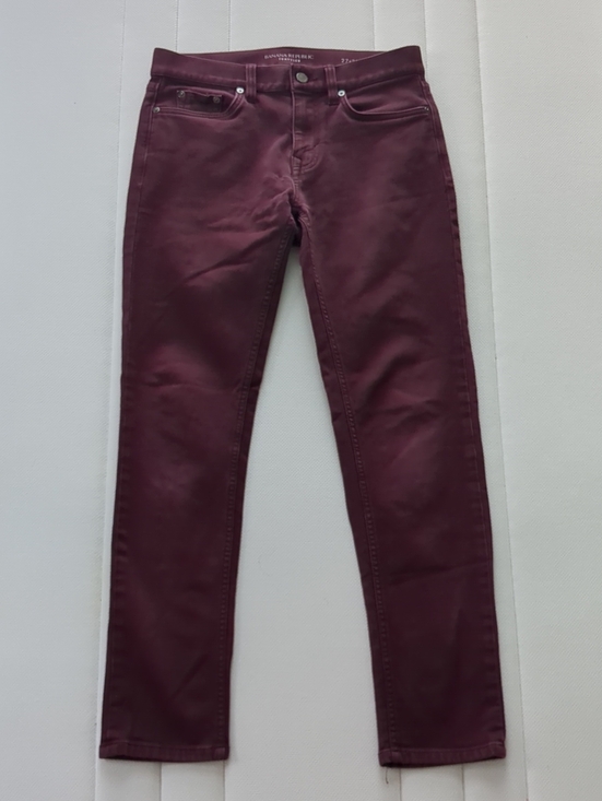 Banana Republic Other - Banana Republic Deep Wine Skinny Jeans 27x30